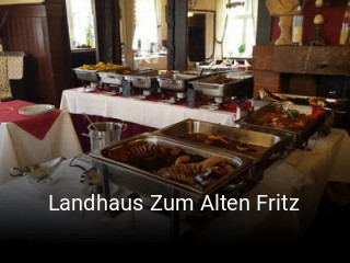 Landhaus Zum Alten Fritz tisch buchen