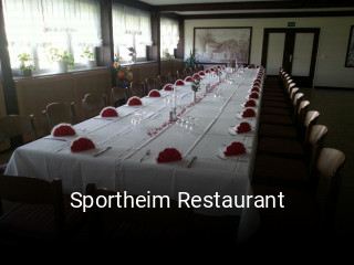 Sportheim Restaurant tisch buchen