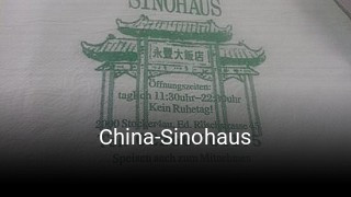 China-Sinohaus tisch buchen
