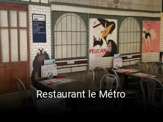 Jetzt bei Restaurant le Métro einen Tisch reservieren