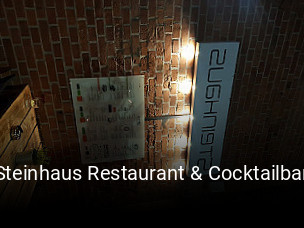 Steinhaus Restaurant & Cocktailbar tisch reservieren