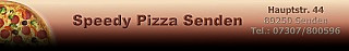 Speedy Pizzaservice online reservieren