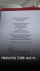 Heinrichs Café und mehr tisch reservieren