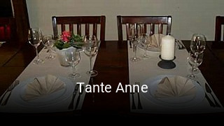 Jetzt bei Tante Anne einen Tisch reservieren