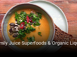 Jetzt bei Family Juice Superfoods & Organic Liquids einen Tisch reservieren