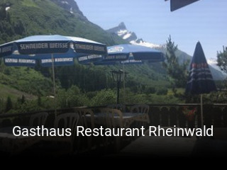 Jetzt bei Gasthaus Restaurant Rheinwald einen Tisch reservieren