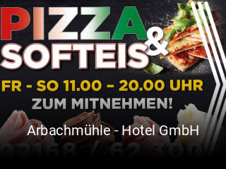 Jetzt bei Arbachmühle - Hotel GmbH einen Tisch reservieren