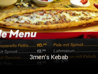 Jetzt bei 3men's Kebab einen Tisch reservieren