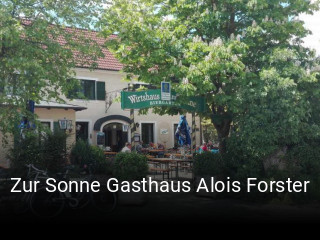 Zur Sonne Gasthaus Alois Forster tisch reservieren