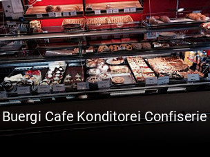 Buergi Cafe Konditorei Confiserie tisch reservieren