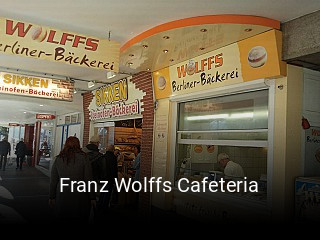 Franz Wolffs Cafeteria tisch reservieren