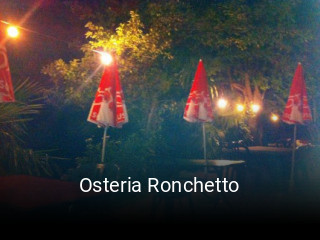 Jetzt bei Osteria Ronchetto einen Tisch reservieren