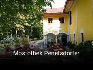 Mostothek Penetsdorfer tisch buchen
