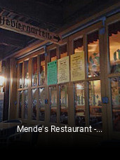 Jetzt bei Mende's Restaurant - Ihr Steakhaus im Harz einen Tisch reservieren