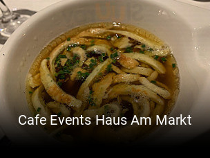 Cafe Events Haus Am Markt reservieren
