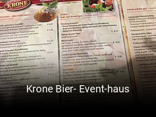 Krone Bier- Event-haus tisch reservieren