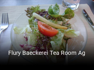 Flury Baeckerei Tea Room Ag tisch buchen