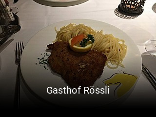 Jetzt bei Gasthof Rössli einen Tisch reservieren