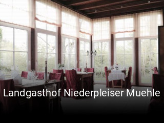 Landgasthof Niederpleiser Muehle online reservieren