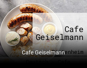 Cafe Geiselmann reservieren