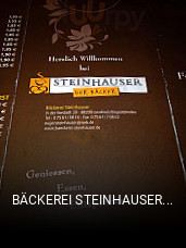 BÄCKEREI STEINHAUSER - Leutkirch im Allgäu tisch reservieren