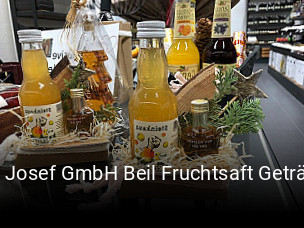 Beil Josef GmbH Beil Fruchtsaft Getränkemarkt tisch reservieren