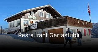 Restaurant Gartastubli tisch reservieren