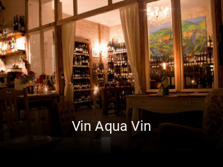Jetzt bei Vin Aqua Vin einen Tisch reservieren