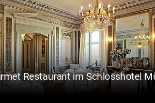 Jetzt bei Gourmet Restaurant im Schlosshotel Münchhausen einen Tisch reservieren