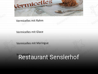 Restaurant Senslerhof tisch reservieren