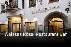 Weisses Rössl Restaurant Bar tisch reservieren