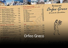 Orfeo Greco online reservieren
