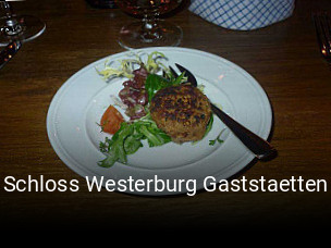 Schloss Westerburg Gaststaetten tisch reservieren