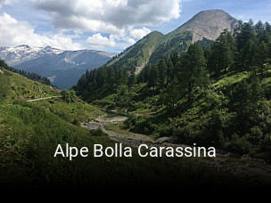 Jetzt bei Alpe Bolla Carassina einen Tisch reservieren