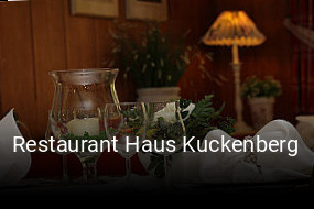 Restaurant Haus Kuckenberg online reservieren