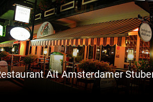 Restaurant Alt Amsterdamer Stuben tisch buchen