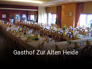 Jetzt bei Gasthof Zur Alten Heide einen Tisch reservieren