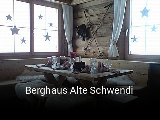 Berghaus Alte Schwendi online reservieren