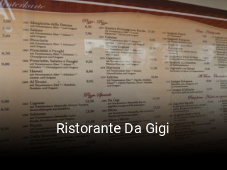 Jetzt bei Ristorante Da Gigi einen Tisch reservieren