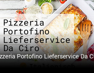 Pizzeria Portofino Lieferservice Da Ciro tisch buchen