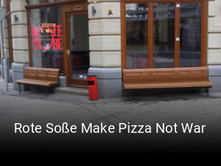 Rote Soße Make Pizza Not War online reservieren