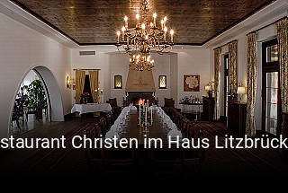 Jetzt bei Restaurant Christen im Haus Litzbrück, Düsseldorf einen Tisch reservieren