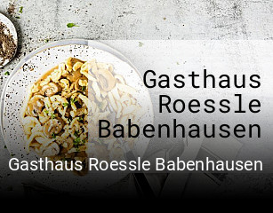 Gasthaus Roessle Babenhausen reservieren