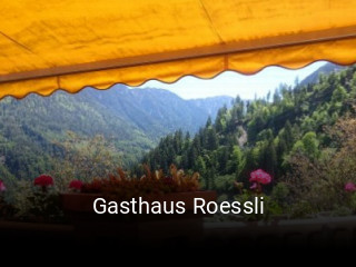 Gasthaus Roessli tisch buchen