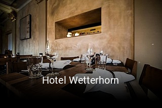 Hotel Wetterhorn tisch buchen