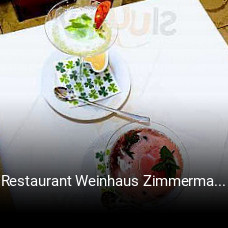 Jetzt bei Restaurant Weinhaus Zimmermann einen Tisch reservieren
